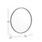 Flash Furniture 36" Round Black Metal Framed Accent Wall Mirror HFKHD-6GD-CRE8-091315-GG - alternate 4